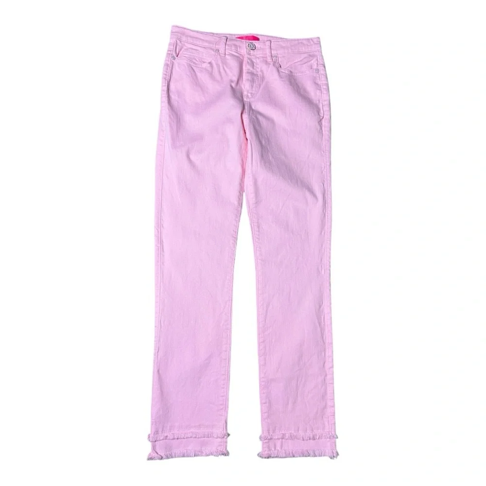 Lilly Pulitzer Pink Ankle Jeans - Picture 2 of 14